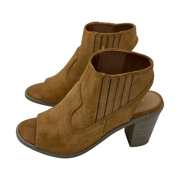 Chunky Heel Peep Toe Booties by Maurices - Picture 4 of 9